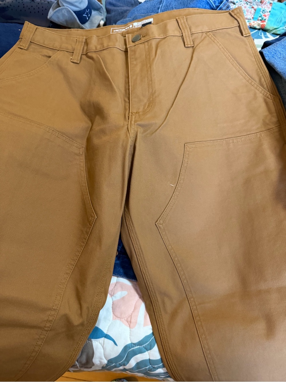 Carhartt Relaxed Fit Work Pants in Tan - Picture 2 of 2